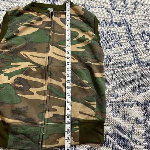 VTG 90's Camo Zipup Jacket Vest Style Thermal Lined SZ Medium - Picture 5 of 5